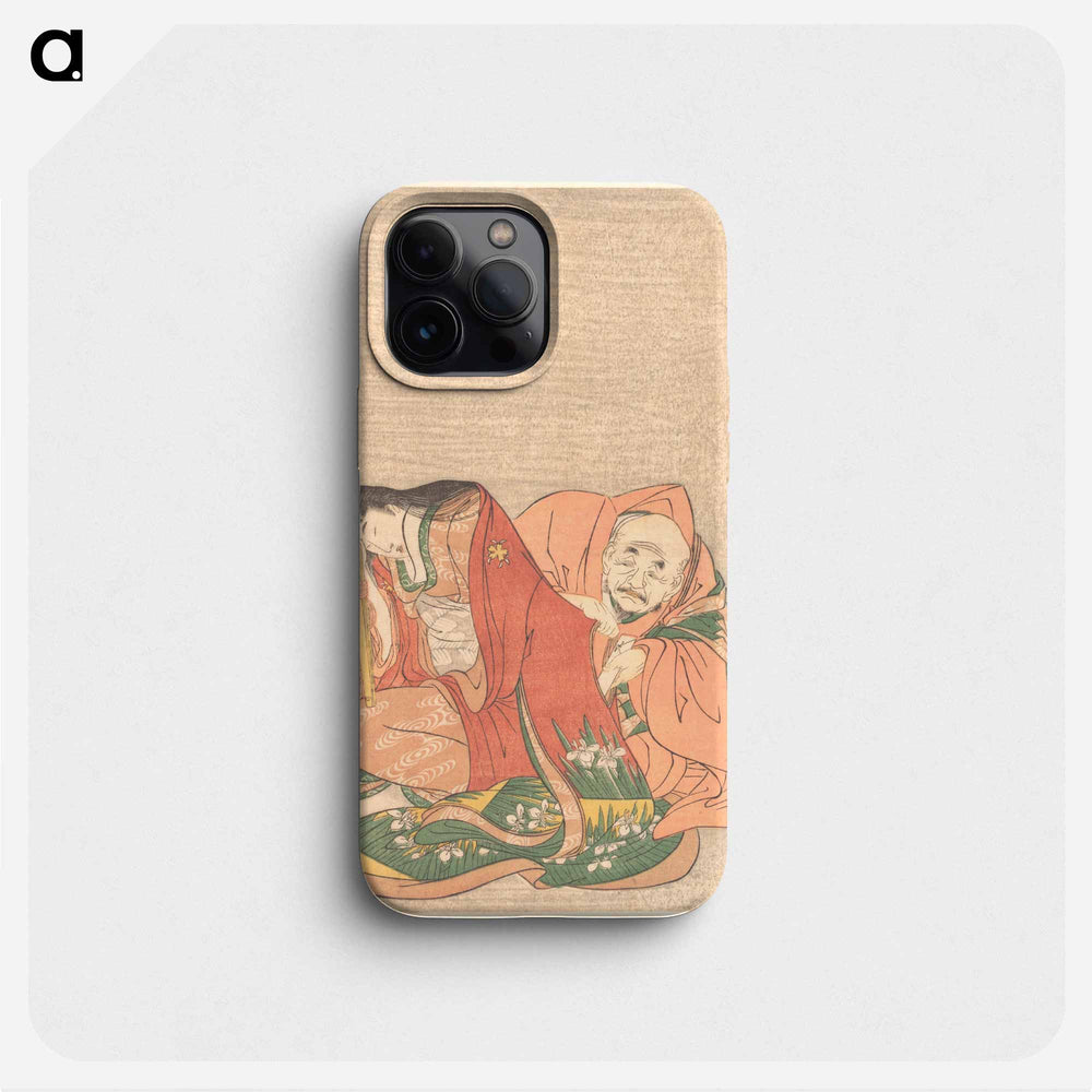 The Poet Sōjō Henjō Slipping a Letter into a Woman’s Sleeve - 喜多川 歌麿 Phone Case.