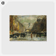 アートポストカード-Boulevard in Paris - レッサー ユリィ Postcard.