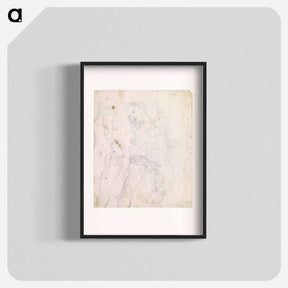 アートポスター-Leonardo da Vinci's Study of a Madonna - レオナルド ダ ヴィンチ Poster.