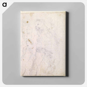 アートパネル-Leonardo da Vinci's Study of a Madonna - レオナルド ダ ヴィンチ Canvas.