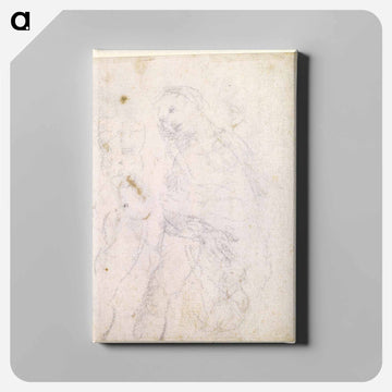 Leonardo da Vinci's Study of a Madonna - レオナルド ダ ヴィンチ Canvas.