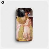 Mother and Child with a Rose Scarf - Mary Cassatt Phone Case.