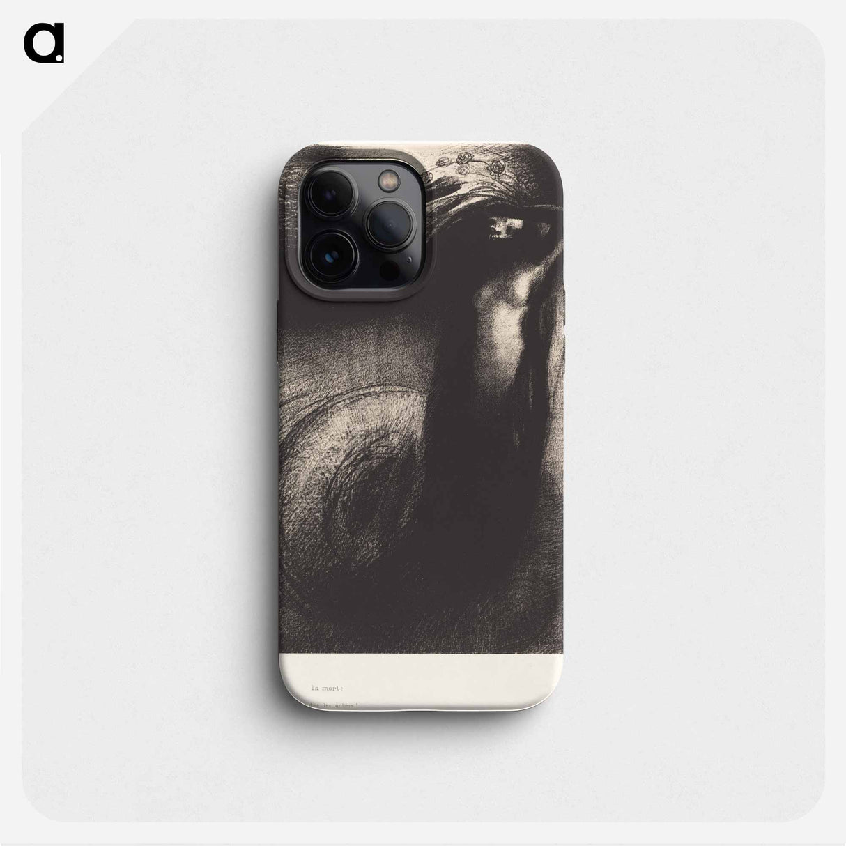 La Mort: Mon ironie depasse toutes les autres! - Odilon Redon Phone Case.