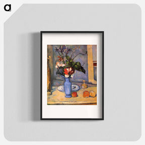 アートポスター-Le Vase bleu - ポール セザンヌ Poster.