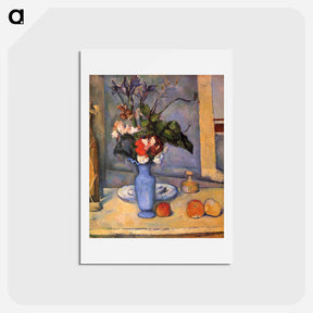アートポストカード-Le Vase bleu - ポール セザンヌ Postcard.