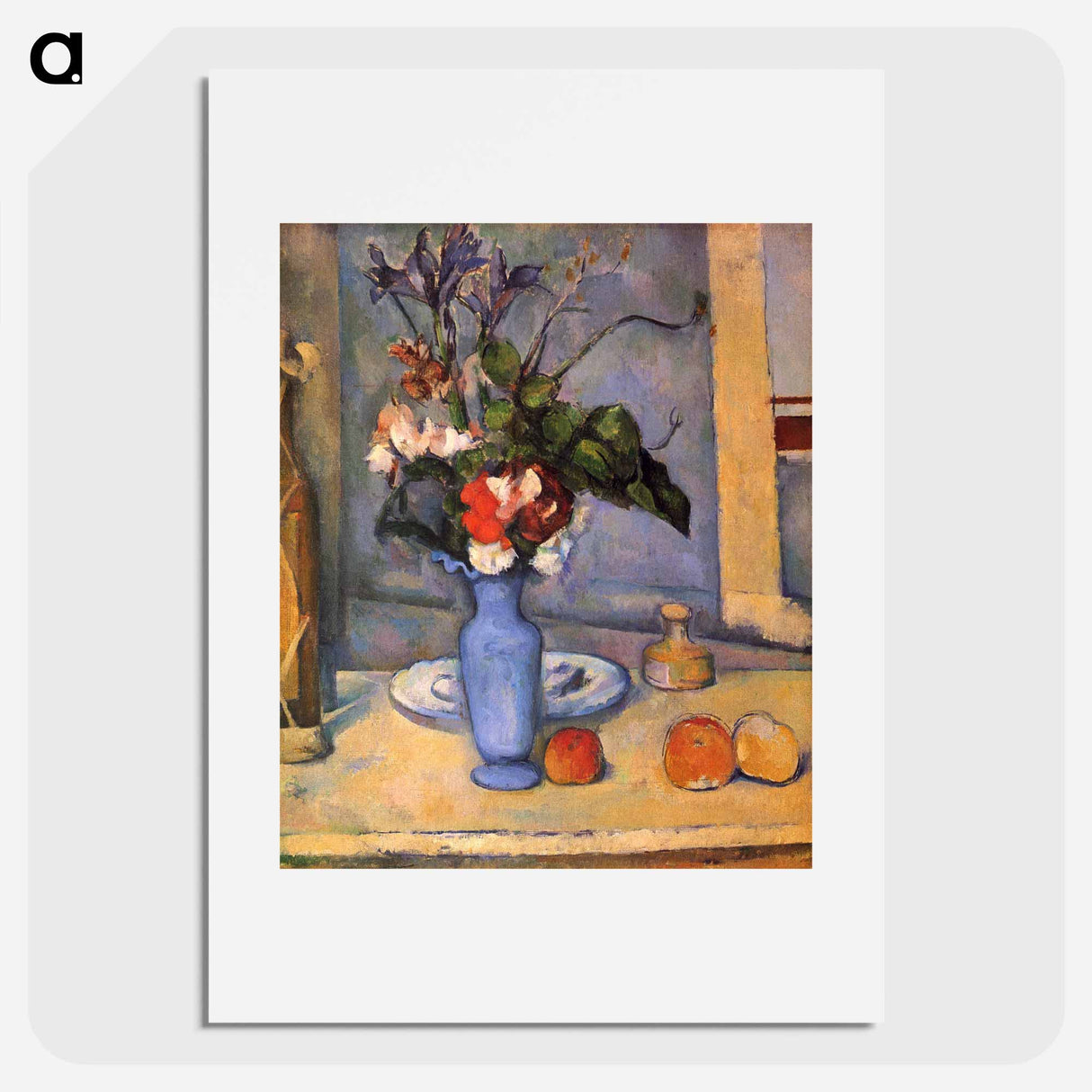 Le Vase bleu - Paul Cezanne Poster.