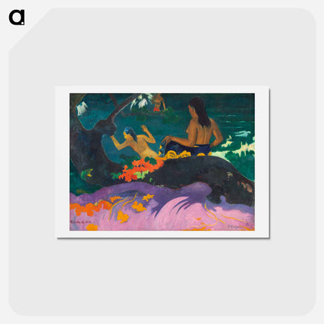 アートポストカード-By the Sea - ポール ゴーギャン Postcard.