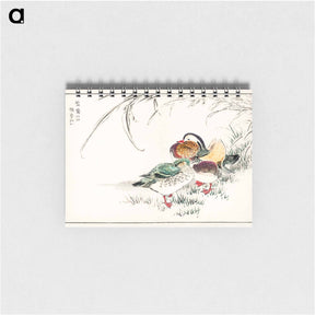 アートメモ帳-Mandarin Duck and Pearl Barley
 - 鳥類図鑑 Memo.
