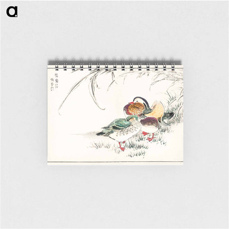 アートメモ帳-Mandarin Duck and Pearl Barley
 - 鳥類図鑑 Memo.