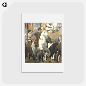 アートポストカード-Victory of Constantine at the Battle of the Milvian Bridge - ピエロ デラ フランチェスカ Postcard.