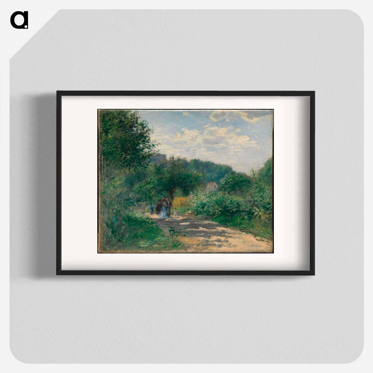 A Road in Louveciennes - ピエール オーギュスト ルノワール Poster.