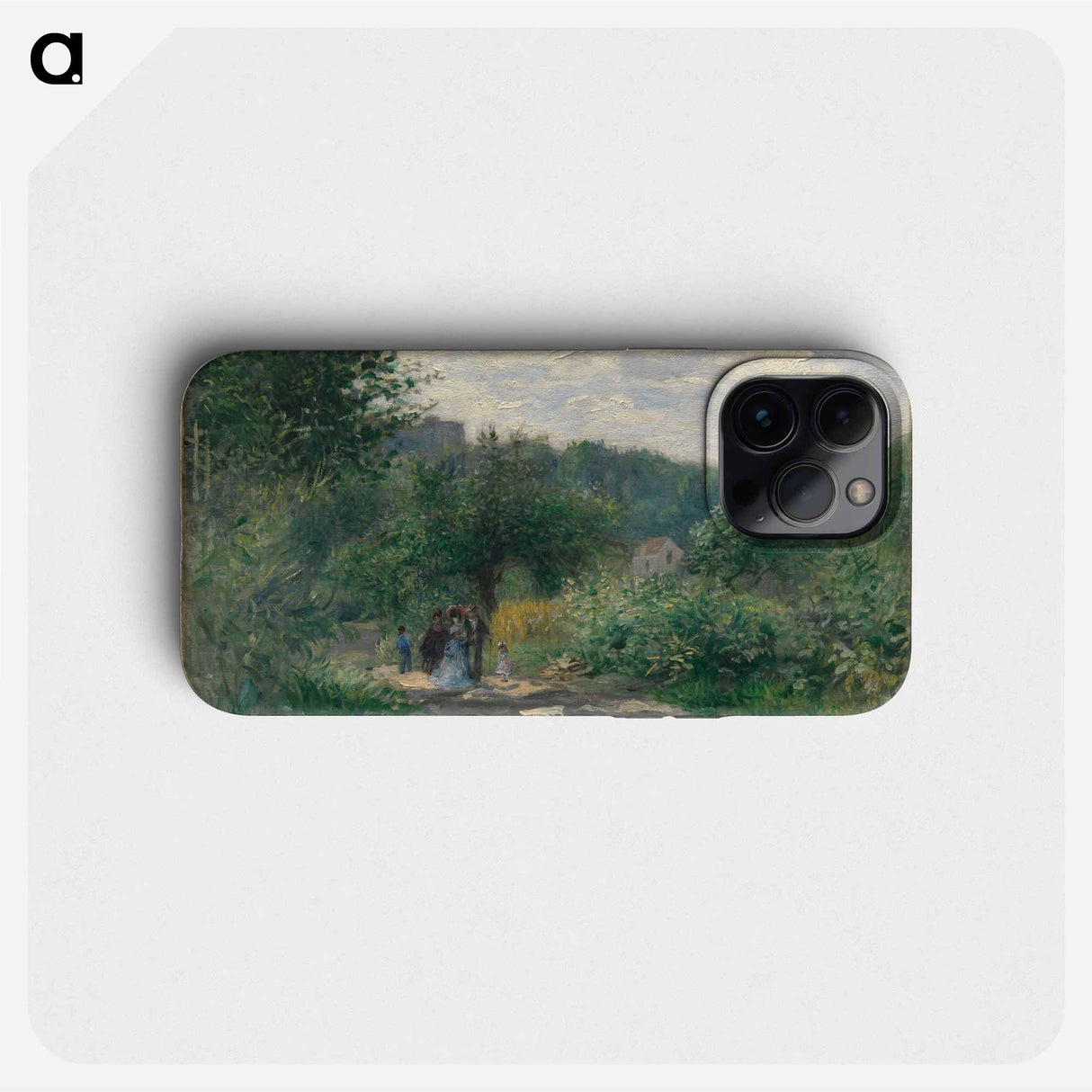 ルーヴシエンヌの道 - ピエール オーギュスト ルノワール Phone Case.