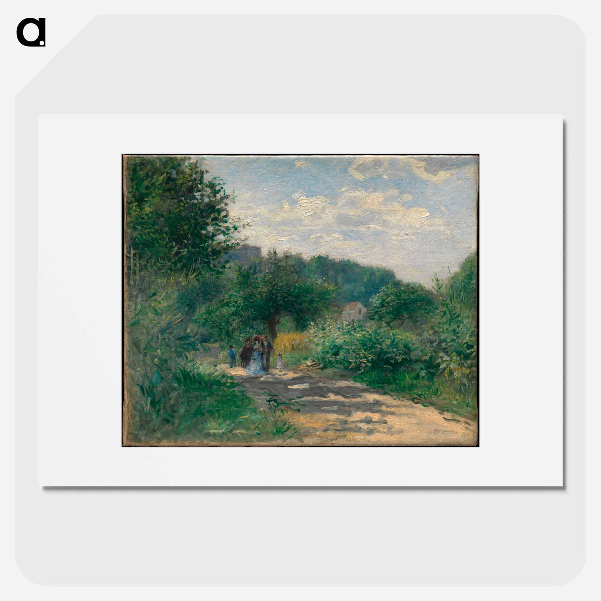 A Road in Louveciennes - ピエール オーギュスト ルノワール Poster.