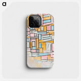 Composition with Oval in Color Planes II - ピエト モンドリアン Phone Case.