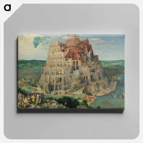 アートパネル-The Tower of Babel - ピーター ブリューゲル Canvas.