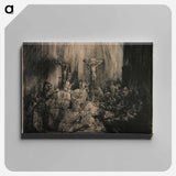 Rembrandt van Rijn's large oblong plate - Rembrandt van Rijn Canvas.