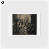 アートポストカード-Rembrandt van Rijn's large oblong plate - レンブラント ファン レイン Postcard.