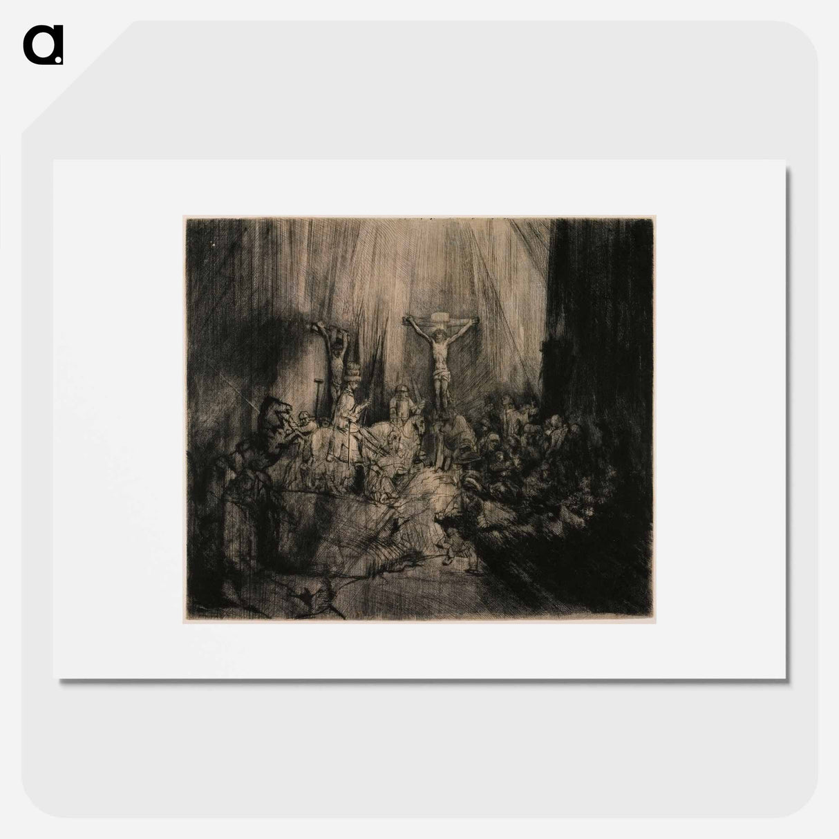 Rembrandt van Rijn's large oblong plate - Rembrandt van Rijn Poster.
