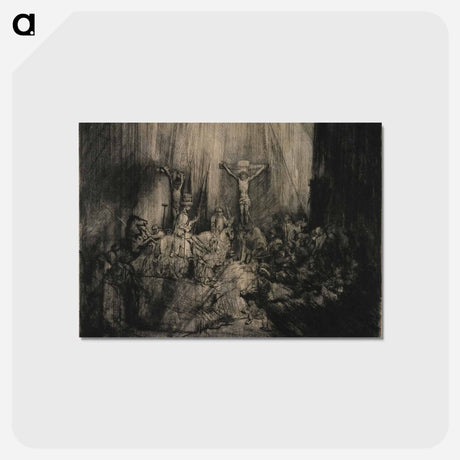 アートポストカード-Rembrandt van Rijn's large oblong plate - レンブラント ファン レイン Postcard.