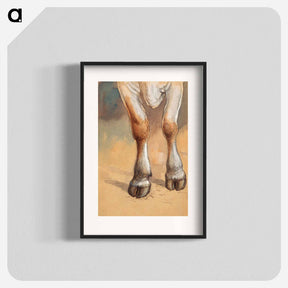 アートポスター-Forelegs of a Standing Cow or Ox, Newport by Samuel Colman - サミュエル コールマン Poster.