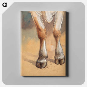 アートパネル-Forelegs of a Standing Cow or Ox, Newport by Samuel Colman - サミュエル コールマン Canvas.