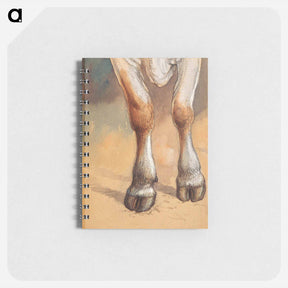 アートメモ帳-Forelegs of a Standing Cow or Ox, Newport by Samuel Colman - サミュエル コールマン Memo.