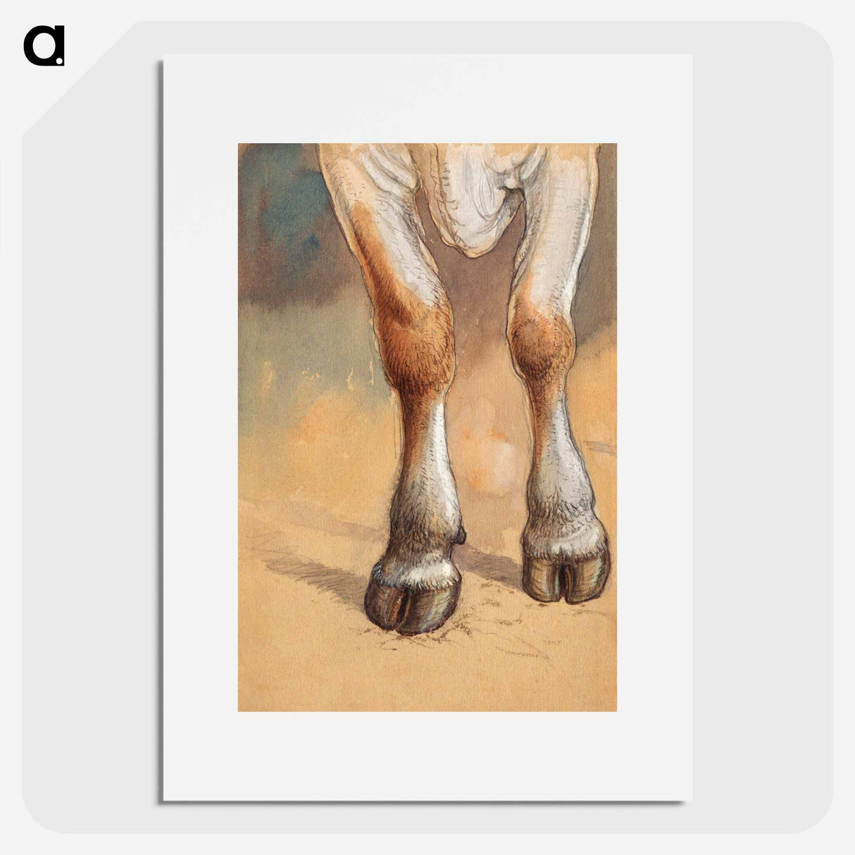 Forelegs of a Standing Cow or Ox, Newport by Samuel Colman - サミュエル コールマン Poster.