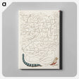 アートパネル-Caterpillar and Insect from Mira Calligraphiae Monumenta
 - 書道のお手本 Canvas.