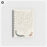 アートメモ帳-Caterpillar and Insect from Mira Calligraphiae Monumenta
 - 書道のお手本 Memo.