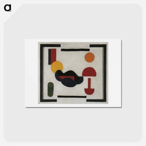 アートポストカード-Still Life (Composition V) - テオ ファン ドゥースブルフ Postcard.