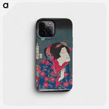 Sawamura Tanosuke as Princess Kiyo - Toyohara Kunichika Phone Case.