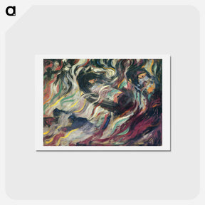 アートポストカード-States of Mind: The Farewells - ウンベルト ボッチョーニ  Postcard.
