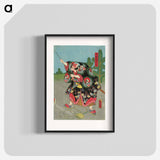 Actor Nakamura Denzo in Azumakagami Soga no Sewagoto
 - 歌川 国貞 Poster.