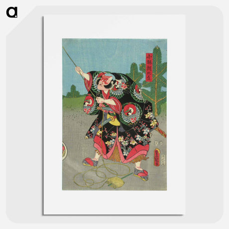 アートポスター-Actor Nakamura Denzo in Azumakagami Soga no Sewagoto
 - 歌川 国貞 Poster.