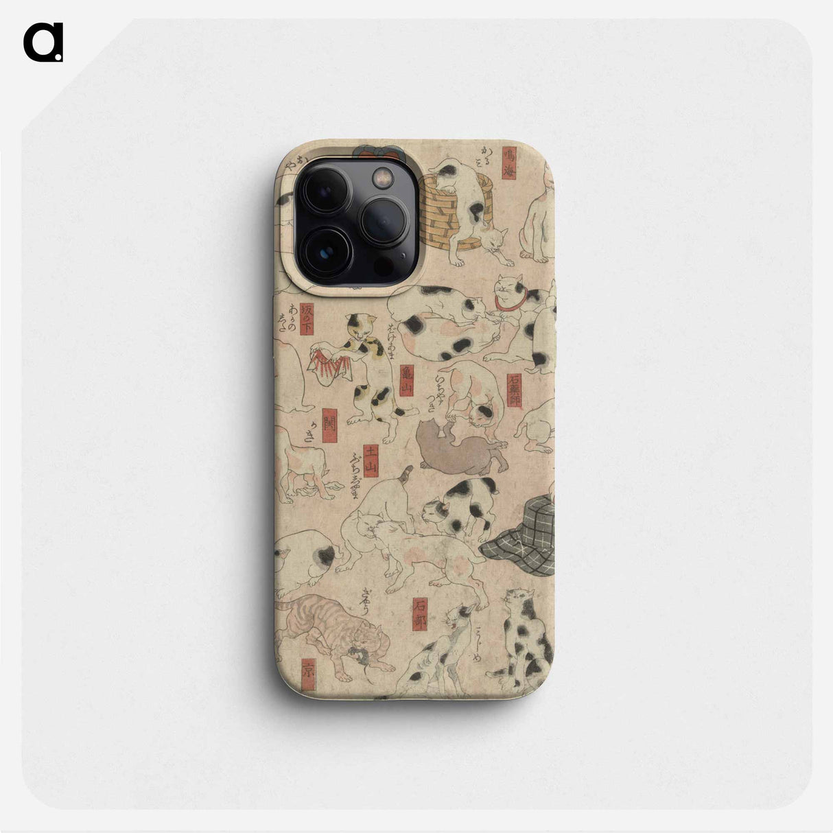 Cut from 53 stations of Tokaido - Utagawa Kuniyoshi Phone Case.