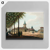 Entrance to the Convent of St. Mary - View of Ottoman Territory Canvas.