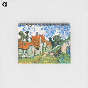 アートメモ帳-Street in Auvers-sur-Oise - フィンセント ファン ゴッホ Memo.