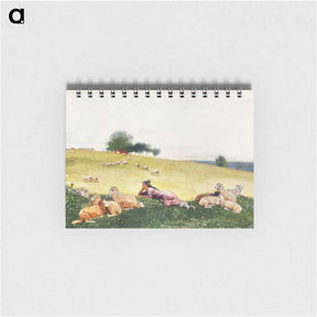 アートメモ帳-Shepherdess of Houghton Farm - ウィンスロー ホーマー Memo.
