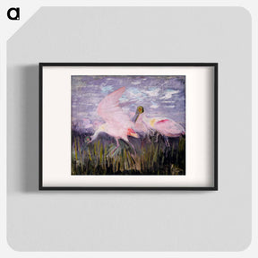 アートポスター-Roseate Spoonbills - アボット ハンダーソン セイヤー Poster.