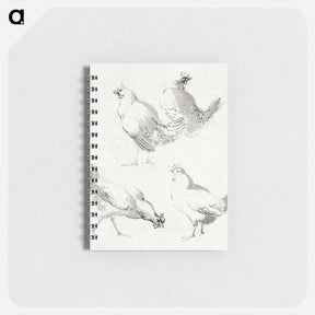アートメモ帳-Four chickens - アールト シューマン Memo.