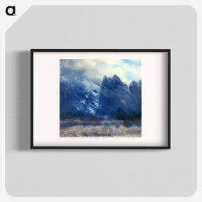 アートポスター-Yosemite Valley Twin Peaks - アルバート ビアスタット Poster.