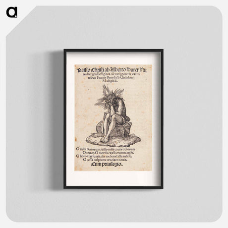 アートポスター-Title page with Christ as a man of sorrows - アルブレヒト デューラー Poster.
