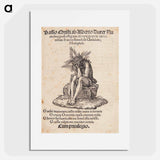 アートポスター-Title page with Christ as a man of sorrows - アルブレヒト デューラー Poster.