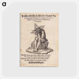 アートポストカード-Title page with Christ as a man of sorrows - アルブレヒト デューラー Postcard.