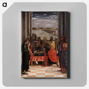 アートパネル-Death of the Virgin - アンドレア マンテーニャ Canvas.