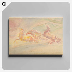 アートパネル-Galloping horses - アーノルド ピーター ワイズ クビンチャン Canvas.