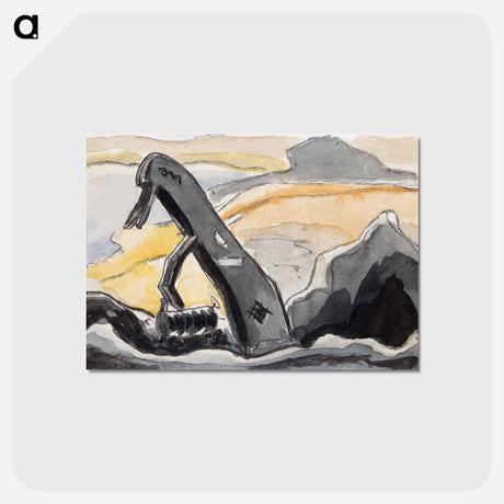 アートポストカード-Steam Shovel–Port Washington - アーサー ダヴ Postcard.