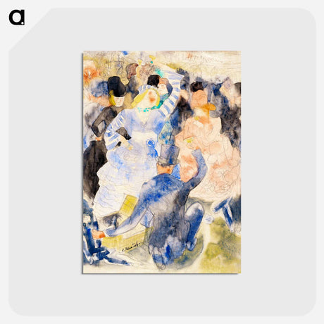アートポストカード-Nana at the Races - チャールズ デムス Postcard.