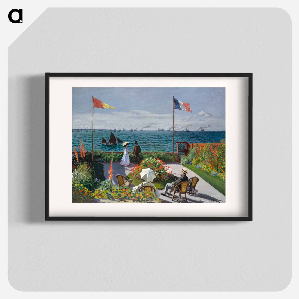 Garden at Sainte-Adresse - Claude Monet Poster.
