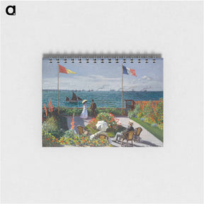 アートメモ帳-Garden at Sainte-Adresse - クロード モネ Memo.